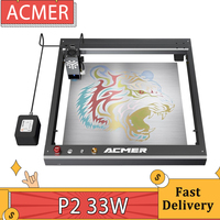 ACMER P2 33W Laser Cutter Engraving at 30000mm/min Ultra-silent Auto Air Assist 0.01mm Engraving Accuracy App Control 420*400mm