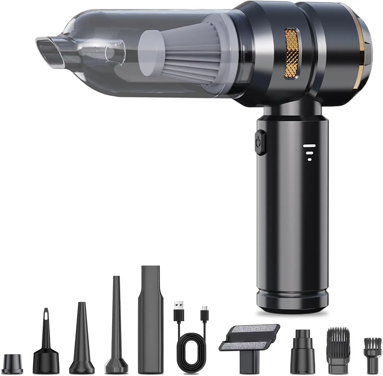 

Автомобильный пылесос 12 В 16000 Па, беспроводной 4-в-1 с бесщеточным двигателем для домашнего офиса в автомобиле