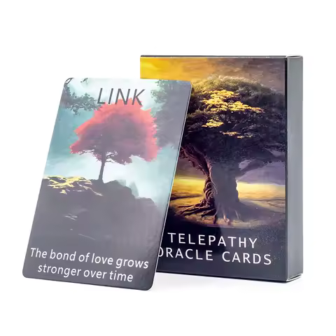 High Quality 103*71Mm 56Pcs Cards Telepathy Oracle Cards For Family Party Fortune Telling Divination Cards Deck Board Game