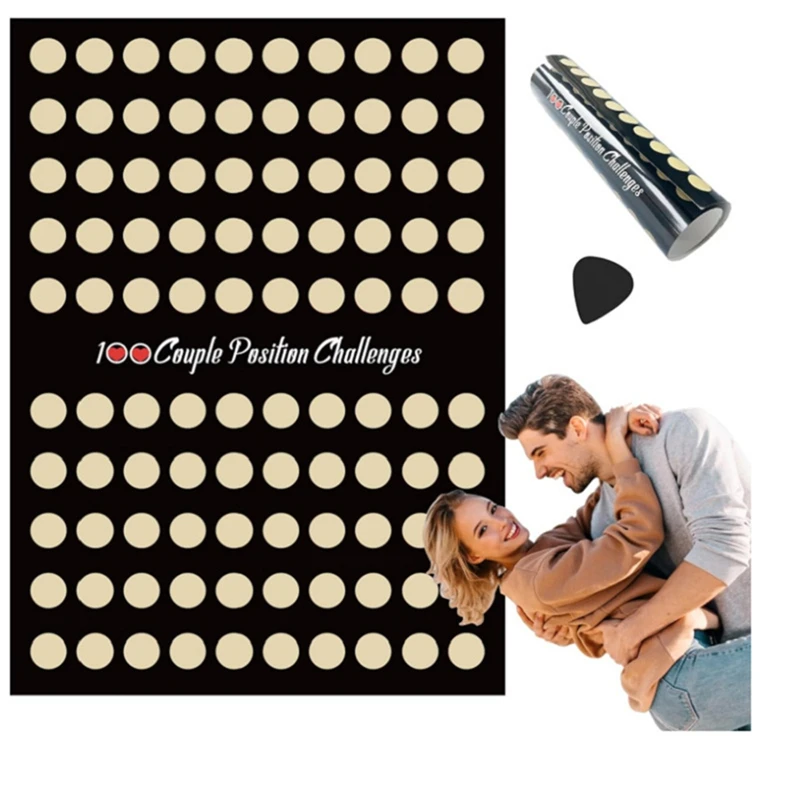 The Love Game Scratch Off Poster Game For Couples Valentine's Day Gifts Wall Poster Gift For Her And For Her