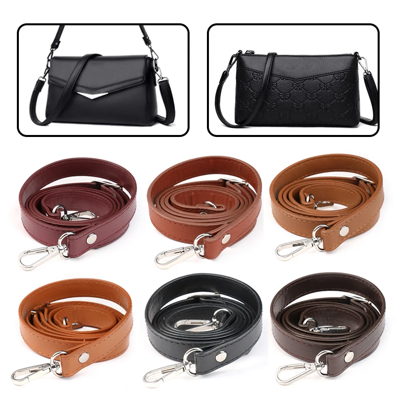 Wide Adjustable PU Leather Shoulder Bag Strap Women Crossbody Bag Accessories Female Handbag Bags Straps Replacement Bag Handle