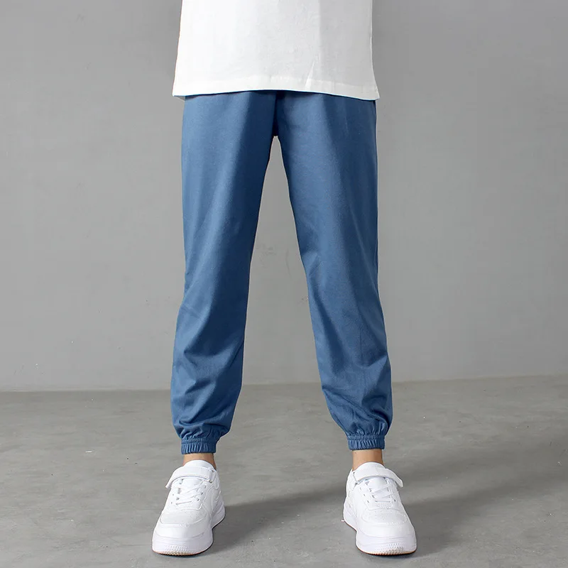 

2025 New Boys Girl Trousers Summer Children's Breathable Mosquito-proof Pants 5- 14 Years Old Cotton Sports Britches