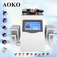 New 40K Cavitation Machine 6 in 1 Body Slimming Anti-Cellulite Vacuum Massage Salon Machine Face Lifting Skin Tightening Tools