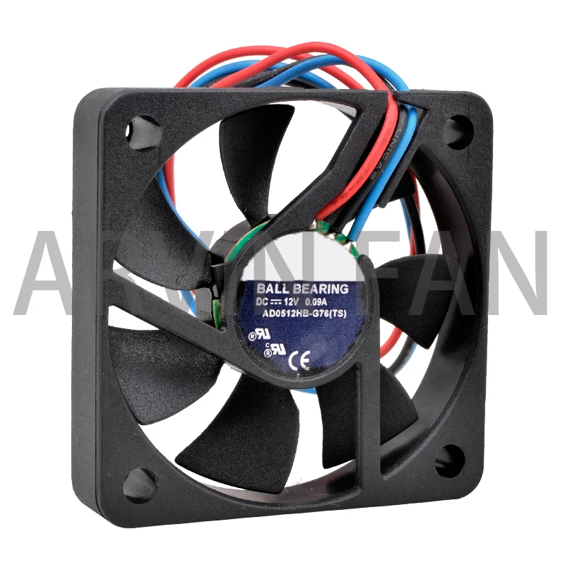 

Brand New Original AD0512HB-G76 5cm 50mm Fan 50x50x10mm DC12V 0.09A 5000rpm 3 Lines 3pin Cooling Fan For Small Computer CPU