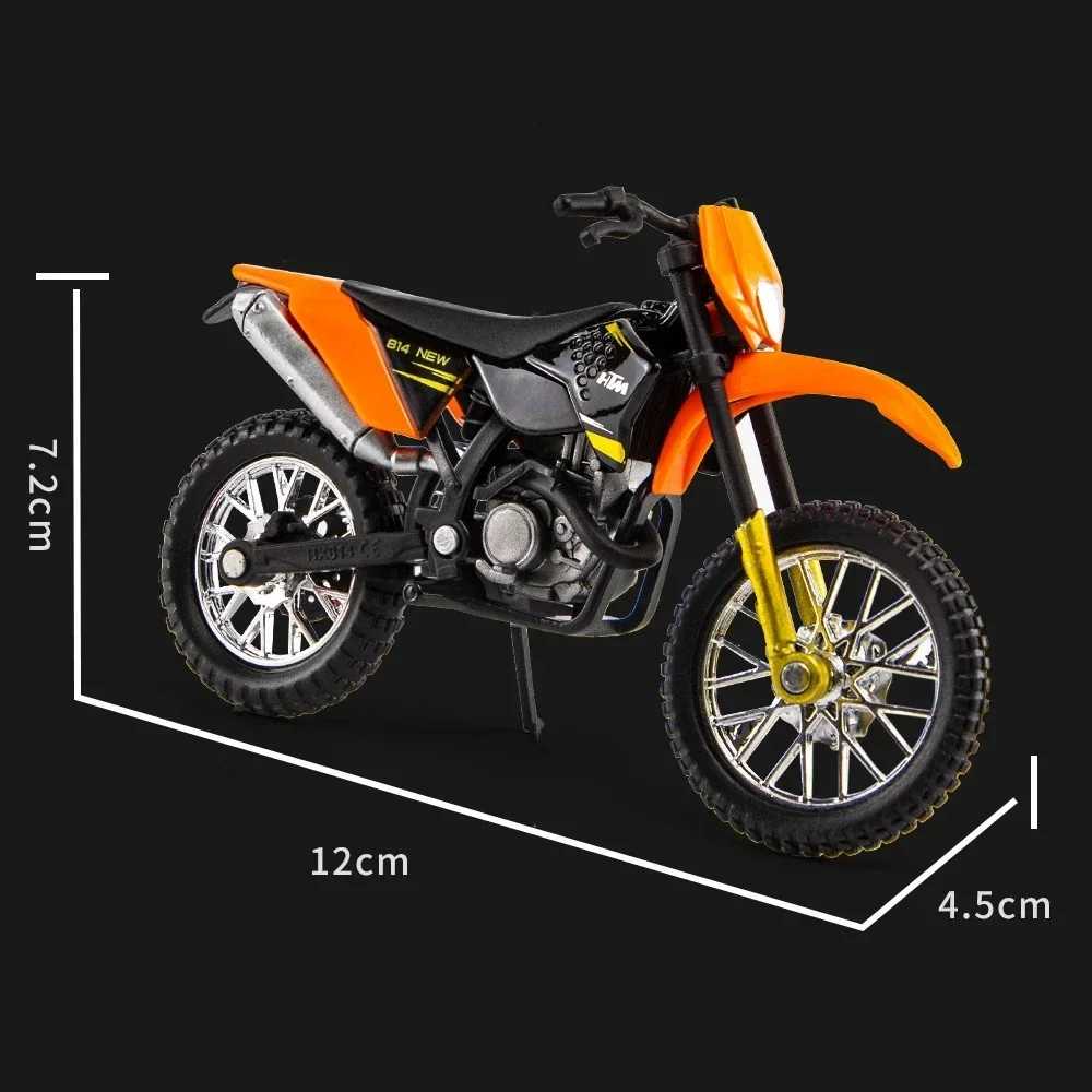 450 SX-F aluminiowy model motocykla 1:18 Diecasts przenośne wyścigi Finger Motobike kolekcja symulacyjna zabawki dla dzieci