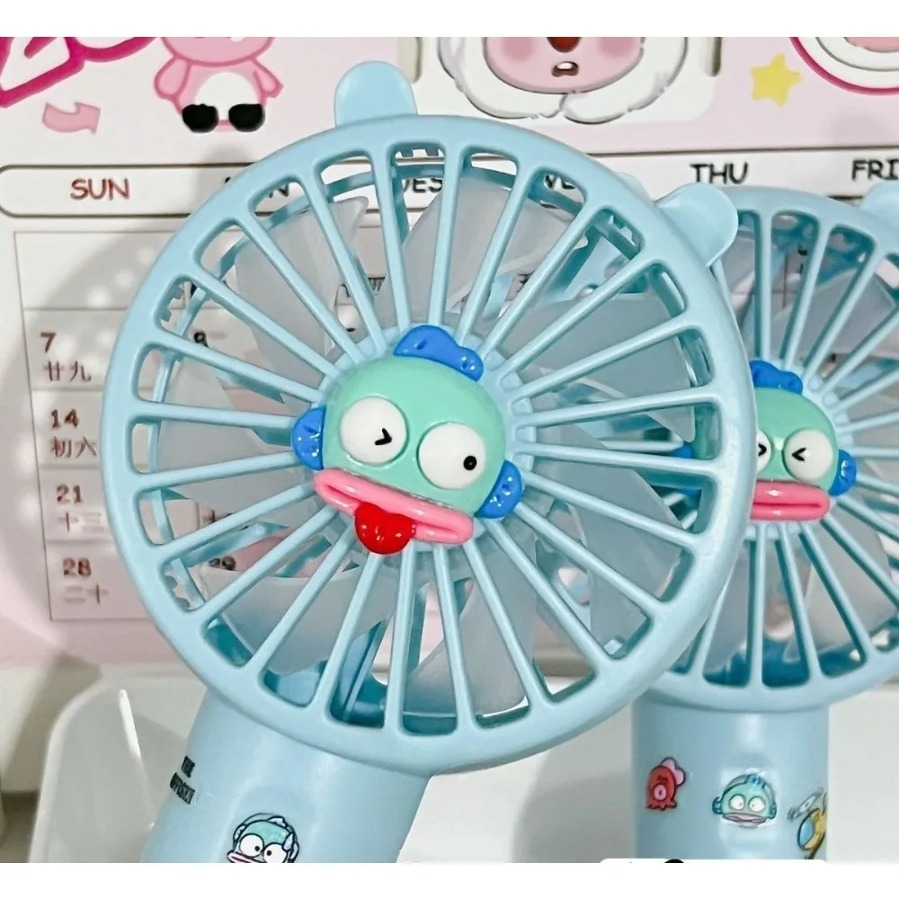 

New Hangyodon Fan Cute Cartoon Originality Hold Small Fan Student Lovers Portable Delicate Mini Electric Fan Gifts