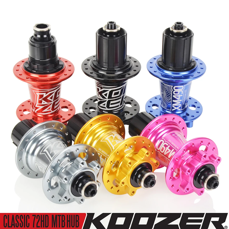 KOOZER XM490 MTB Bike Hub 32Holes 4 Bearing 6-Bolts QR and Cylinder Axle Disc Brakes XD/HG/MS Hub Koozer for SHIMANO/SRAM