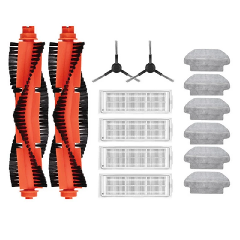 หุ่นยนต์สูญญากาศตัวกรอง HEPA แปรงหลัก Roller Mop ผ้าแปรงด้านข้างชุดเครื่องดูดฝุ่นสําหรับ Xiaomi Mi สําหรับ Mop Pro STYJ02YM