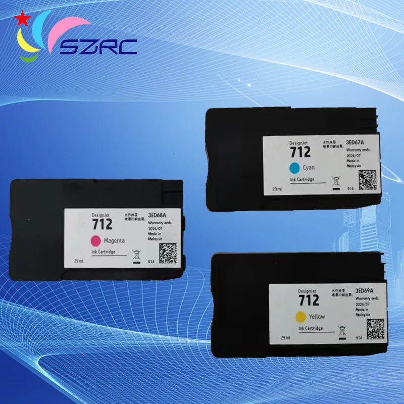 Original new 712 ink cartridge 3ED77A 3ED78A 3ED79A 3ED67A 3ED68A 3ED69A For HP Designjet T650 T630 T250 T210 T230 T250 Printer