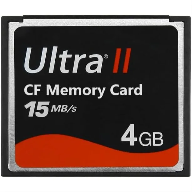 

4GB Ultra II CF Memory Card 15MB/s for SLR Camera, Professional Photographer, Videographer