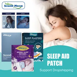 South Moon Insomnia Treatment Sticker Deep Asleep Hypnotic Relieve Headache Soothing Anxiety Decompression Relaxing Sleep Patch