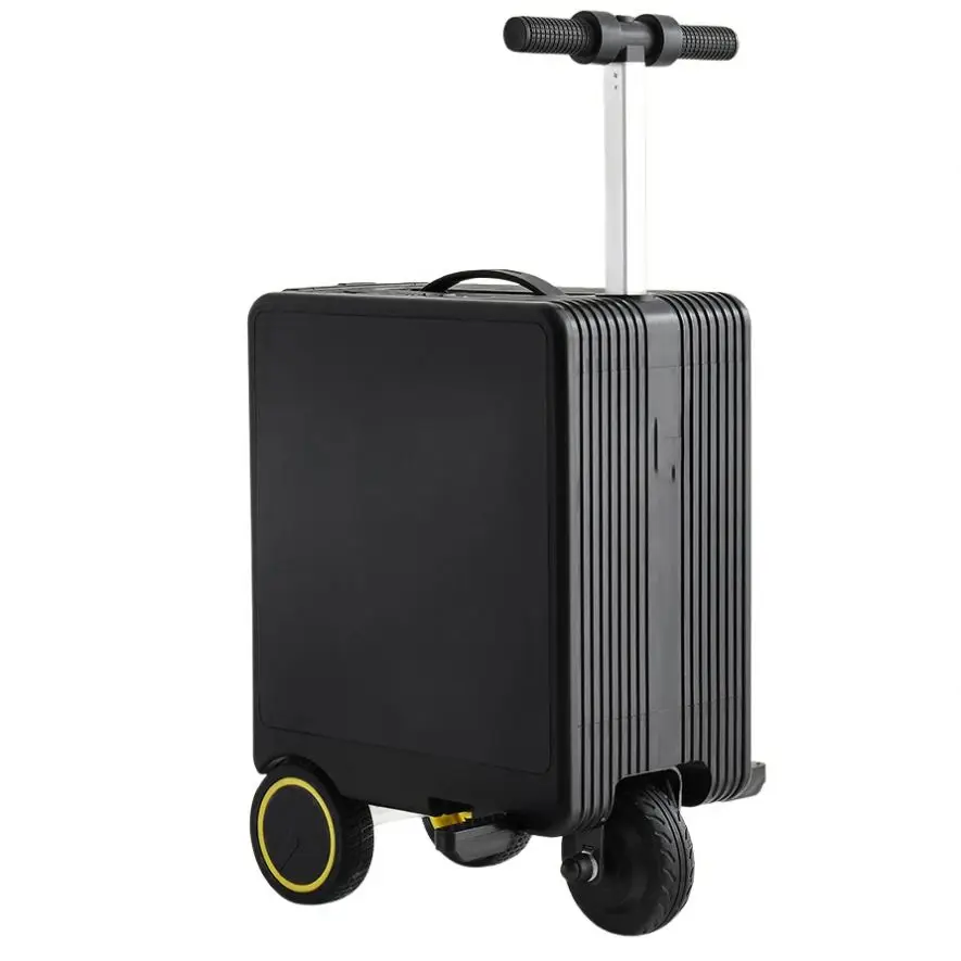 Bulk motorized luggage boarding smart cycling luggage with Tsa combination lock loading electric luggage 5