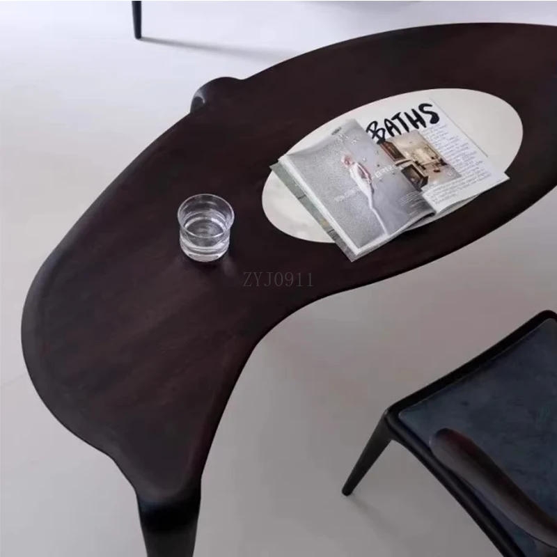 *New Chinese tea table Walnut tea table Tea house office Zen solid wood  brewing table