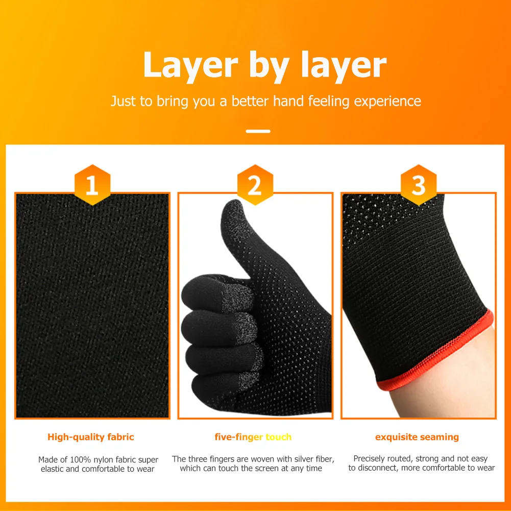 Guanti da moto Guanti sportivi con touch screen antiscivolo a dita intere Guanti termici in maglia traspirante per giochi in bicicletta