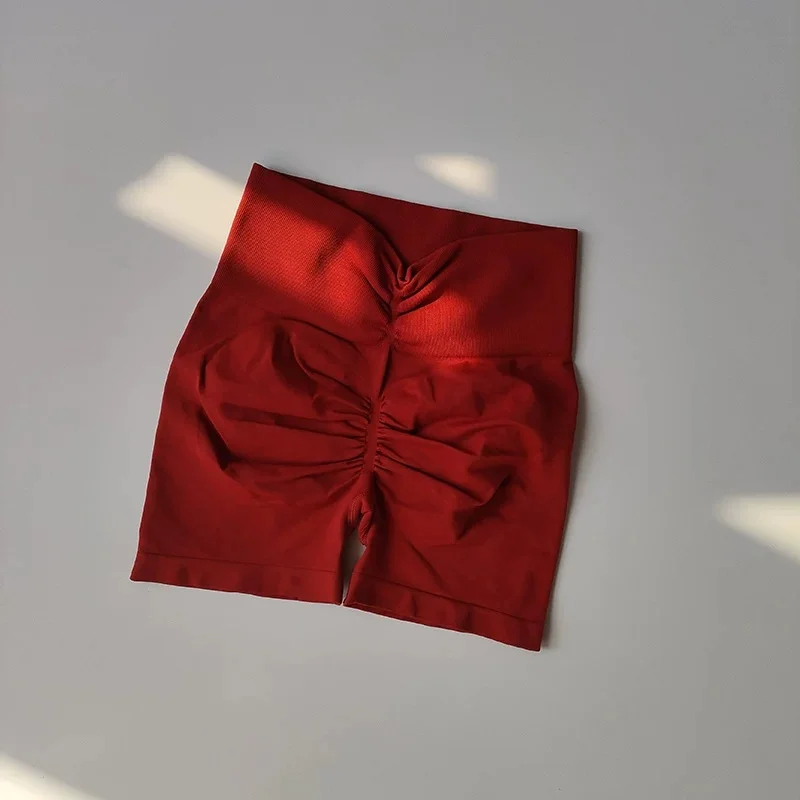 Yoga-Shorts mit hoher Taille, gerafftem Bund und formendem Effekt, 3 Zoll, Bauchstütze, atmungsaktiv, elastisch, Fitness-Shorts für Damen, Pilates, Fitnessstudio – Detail 20