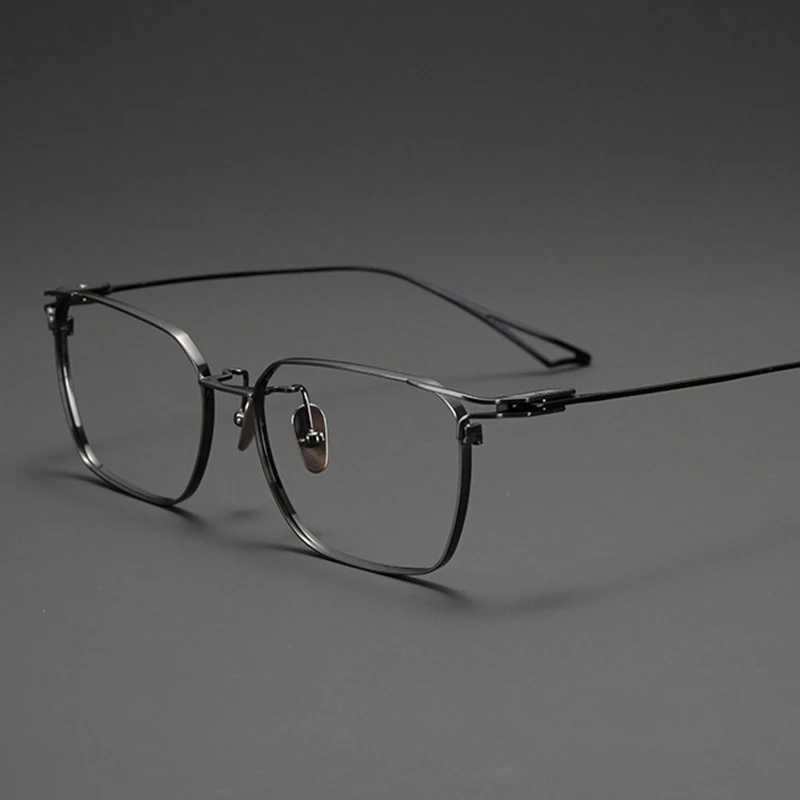 Japanese Luxury Brand Reproduction Ultralight Pure Titanium 9.9g Eyeglass ACT Replica Men's Business Square Frames