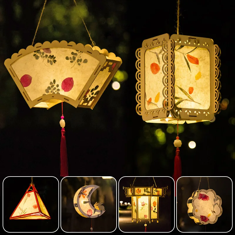 

Lantern Festival Chinese Antique Wood Carving Palace Light Spring Festival Party Decor Diy Handmade Kid Portable Palace Lanterns