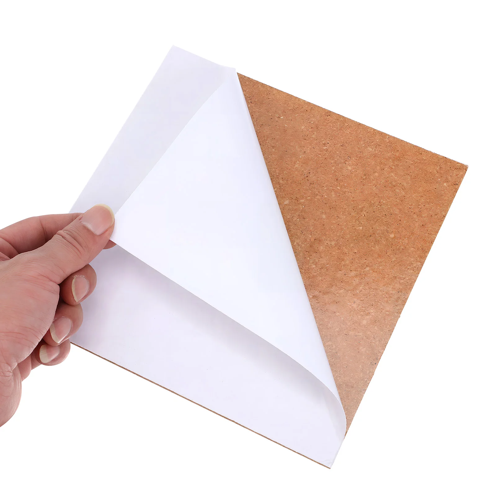 Tableau d'affichage en liège carré, 6 pièces, tableau de mémo multifonctionnel pour bureau, salle de classe, montage mural, rappel, carrelage décoratif en liège