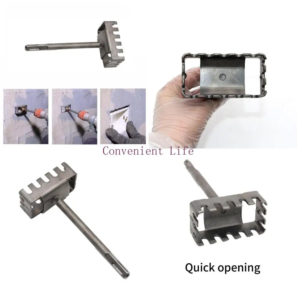 

L1EE Manual Socket Hole Maker For Home Renovations Projects Ergonomic Grip Design