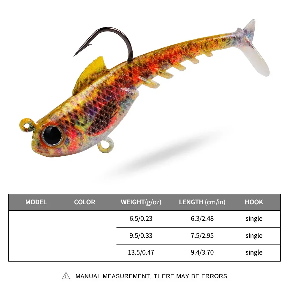 Swimbait de vinilo con impresión de silicona para lubina - imagen 3