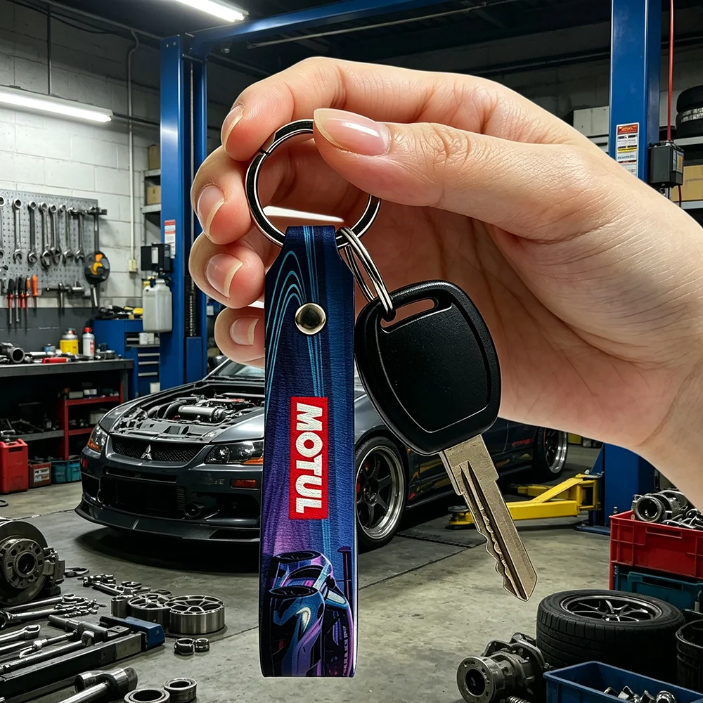 

Брелок для ключей Motul из мягкой искусственной кожи, легкий держатель для ключей для мотоциклов и скутеров