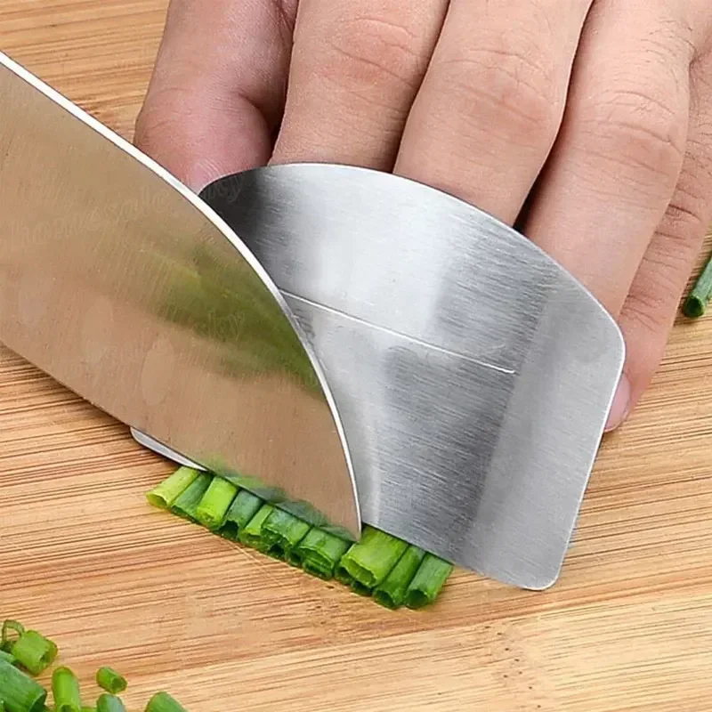 1/2/3Pcs Stainless Steel Finger Protector Anti-cut Finger Guard Safe Vegetable Cutting Hand Protecter Kitchen Gadgets Accessory