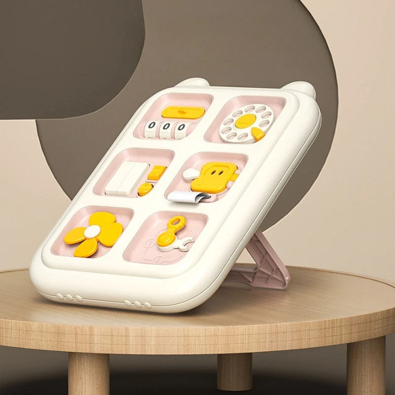 Baby Busy Board Early Education Magic Cube Smart Interactive Busy Flat Montessori Toys for Kids 2 To 4 Year Old Birthday Gifts