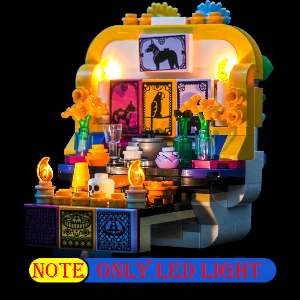 

Lighting Set For LEGO Halloween Altar of the Dead Not Include Building Block (Only Led Light Kit)
