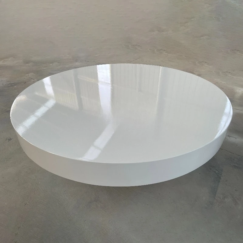 Round Stage Platform for Spring Wedding Ceremony, White Ritual Podium for Event Decor
