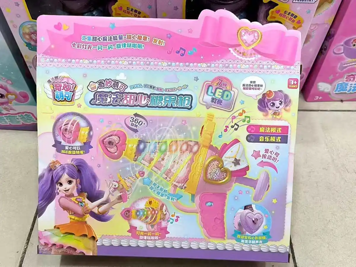 Catch Teenieping-figuras de Anime Kawaii, corazón mágico, gira la varita mágica, juguete para niña, regalos de cumpleaños de princesa de hadas