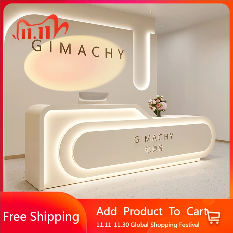 

Shop Luxury Reception Desks Modern Shelves Restaurant Company Reception Desks Salon Design Comptoire Accueil Trendy Furniture