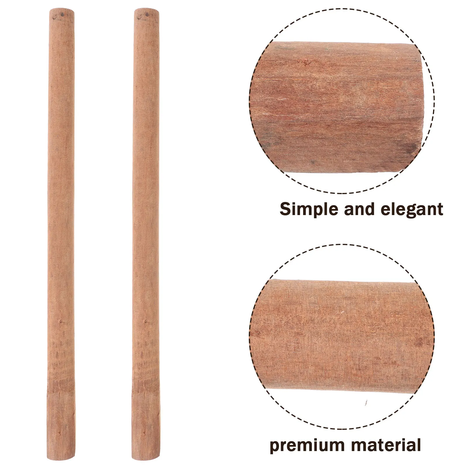 

2pcs Replacement Wood For Hatchet Camp Square Wooden Ax Handle Durable Sturdy Comfort Grip Shockproof Anti-Slip Easy Install