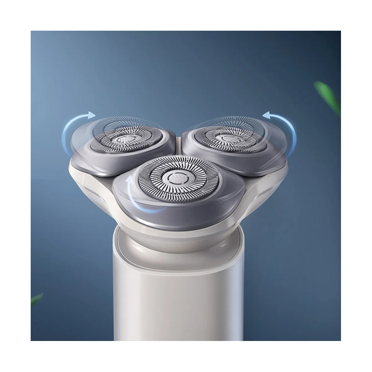 A14G-For S101 ماكينة حلاقة كهربائية استبدال شفرة أداة تهذيب اللحية ماكينة حلاقة الشعر استبدال الرأس-رمادي + فضي