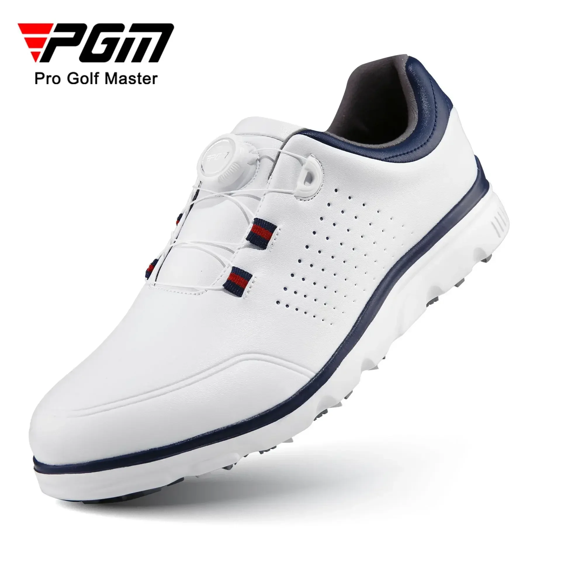 PGM Golf Shoes Men's Anti slip Nail Knob Lace Waterproof Super Fiber Sports Shoes Golf Men's Shoes