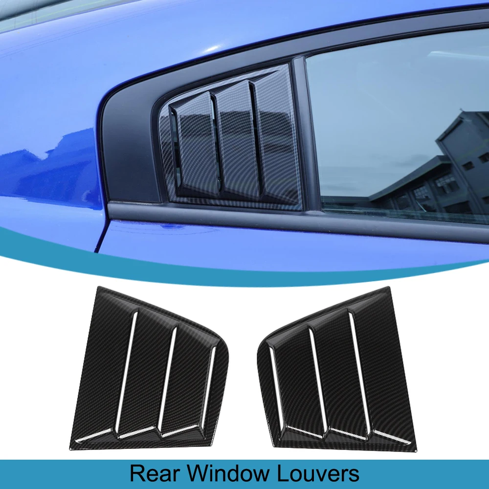 for Dodge Charger 2015 2016 2017 2018 2019 2020 2021 2022 2023 Car Window Scoop Louvers Decoration Trim External Accessories ABS