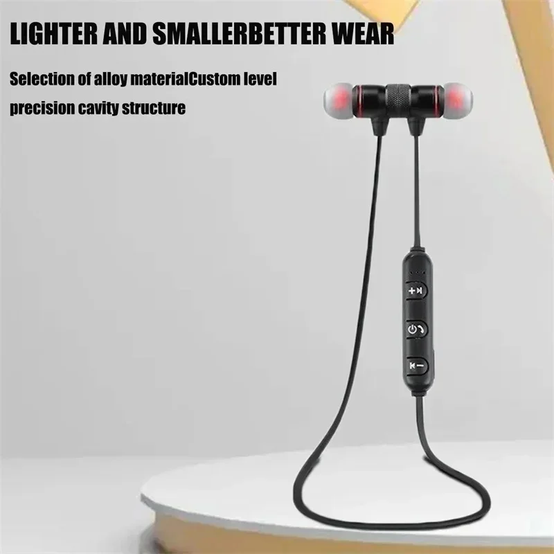 1-4Pcs Wireless Bluetooth Headphones Neckband Earphone In Ear Monitor With Mic Long Battery Auriculares Headset Sport - view 3