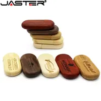 JASTER 1PCS customer free LOGO Wood usb Flash Drive pen drive 4GB 16GB 32GB 64GB Pendrive memory stick U Disk wedding gifts