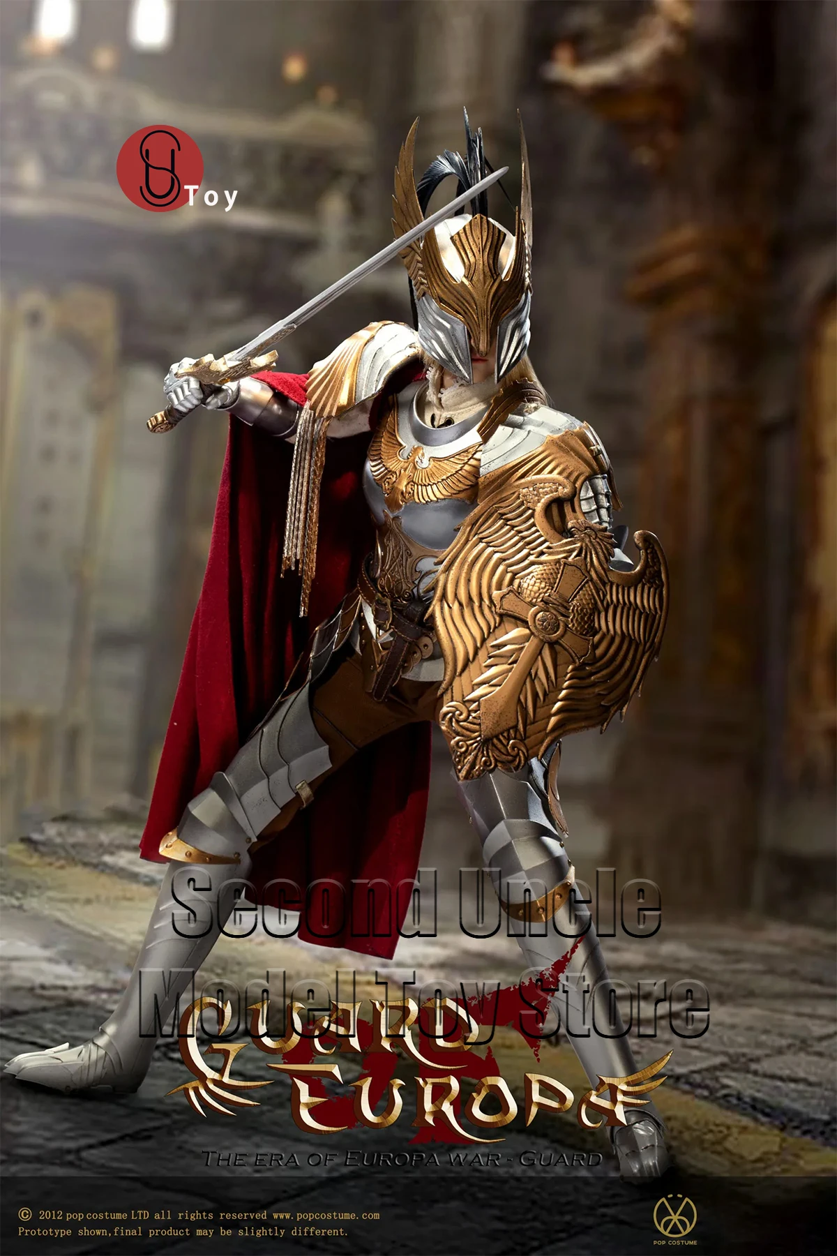

POPTOYS ALS010 1/6 Eagle Knight Guard Silver armor Version 12'' Female Knight Action Figure Full Set Collectible Model Toys Gift