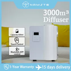 NAMSTE 전기 블루투스 아로마 디퓨저 향수, 에센셜 오일 향료, 방향제 용량, 500ml HVAC 샵, 3000 m³, 신제품