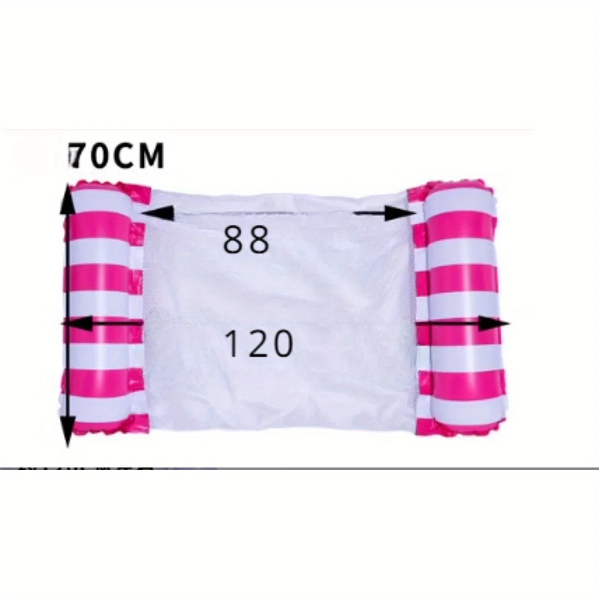 เปลญวนเป่าลมแบบตาข่ายพับได้มีพนักพิงสองชั้นแบบลอยน้ำได้เก้าอี้เตียงลมลอยน้ำโซฟา