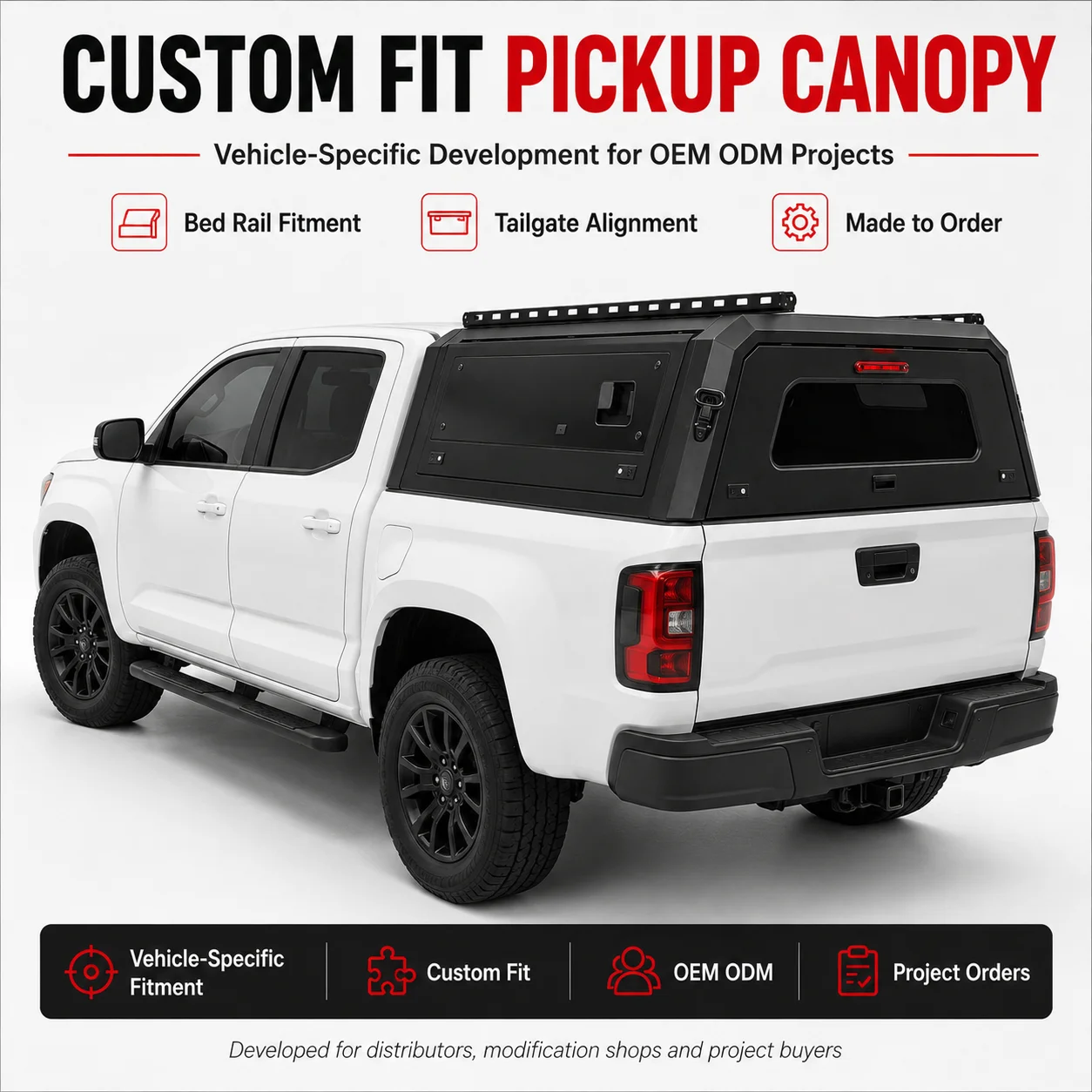 Bed cap Custom Made Aluminium Pickup Truck Canopy with Sliding Window No Drill Mounting for Ford Ranger XLT Secure Cargo Hauling view 6