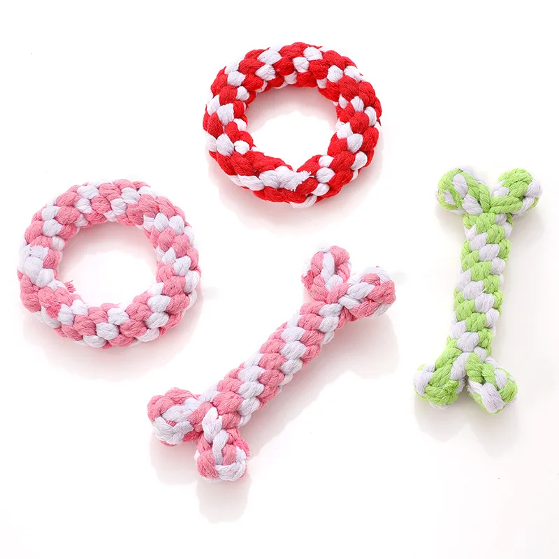 Handmade cotton rope carrot shaped puppy toy puppy chew toy size dog pet Teeth cleaning toy outdoor fun training toy