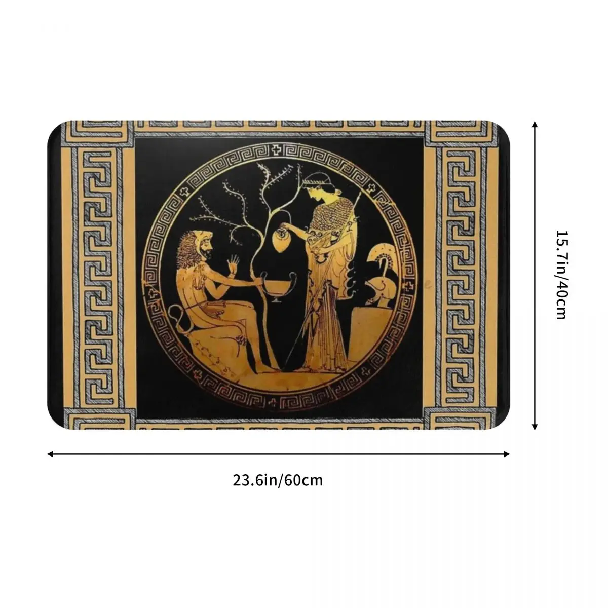 Ancient Greek Mythology Doormat Antiwear Carpet Rug Kitchen Entrance Home Floor Mat for Balcony Footpad Mats
