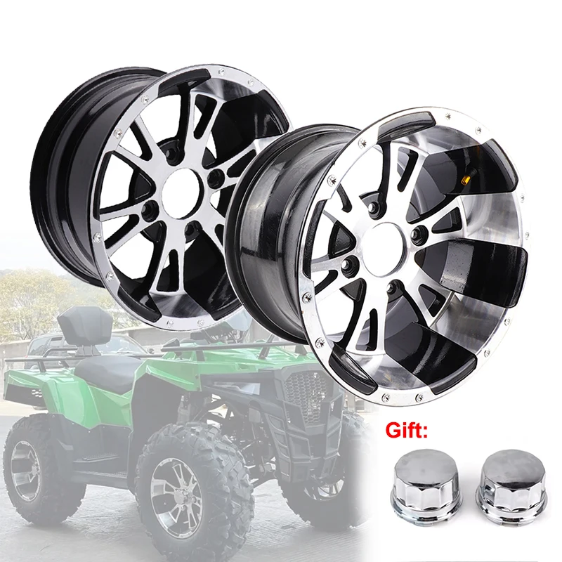 1 piece 12-inch aluminum alloy wheel front 22X10-10 rear 23x7-10 suitable for four-wheel go-kart UTV all-terrain vehicle