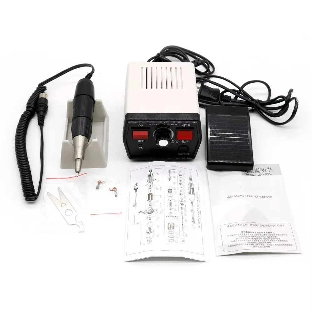 Electric Nail File 35000 Rpm Drill Teeth Polishing Laboratory Micro Motor Power