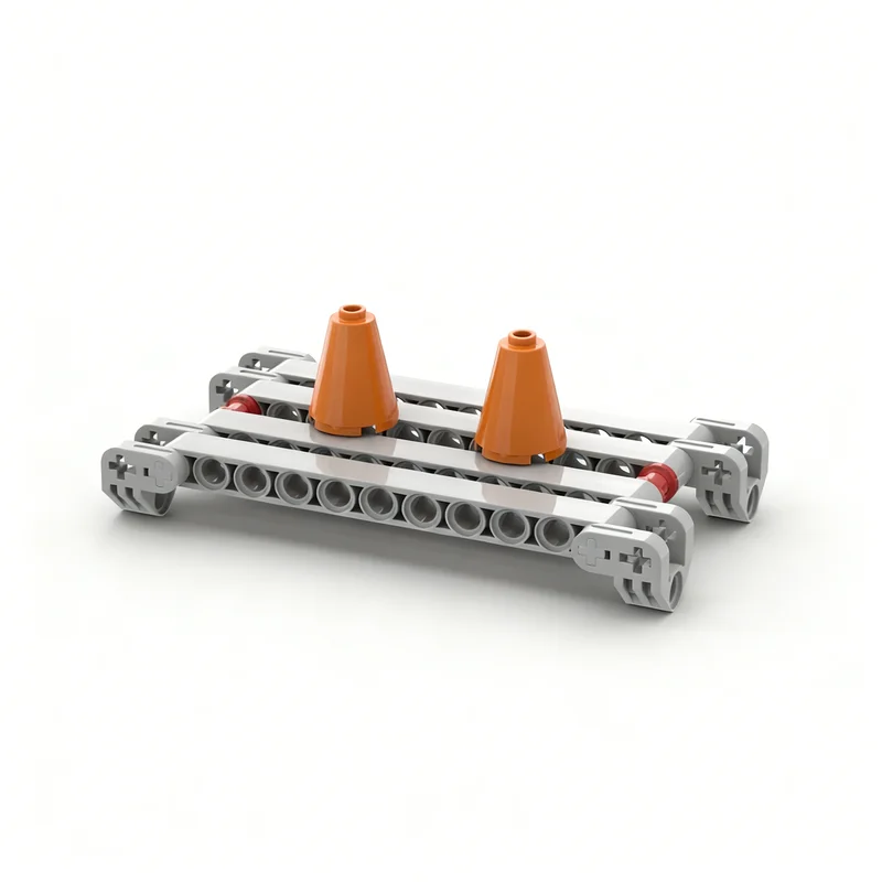 449 個 MOC C モデルヘビーデューティフォークリフトテクニカルビルディングブロッククリスマスギフト建築おもちゃ DIY クリエイティブアイデア教育