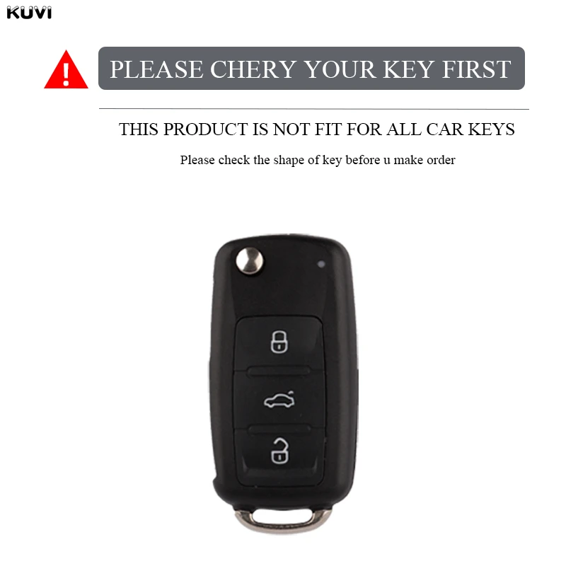 3 Buttons TPU Car Remote Key Cover Case For Volkswagen VW Bora Polo Tiguan Jetta Passat B5 B6 B7 Golf Beetle For Skoda Octavia view 5