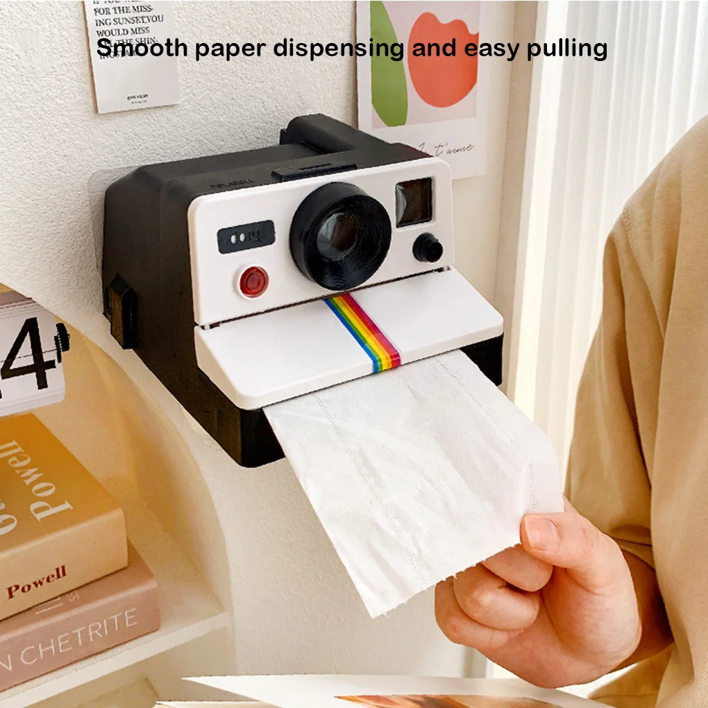 Retro Film Kamera Form Kreative Tissue Boxen Badezimmer Wc Rollen Papier Halter Box Hause Dekoration Lustige DIY Prop