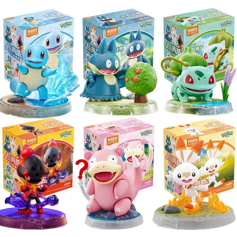 blokees-original-pokemon-squirtle-bulbasaur-slowpoke-munchlax-scorbunny-charcadet-building-blocks-pokemon-action-figure-toys-gif
