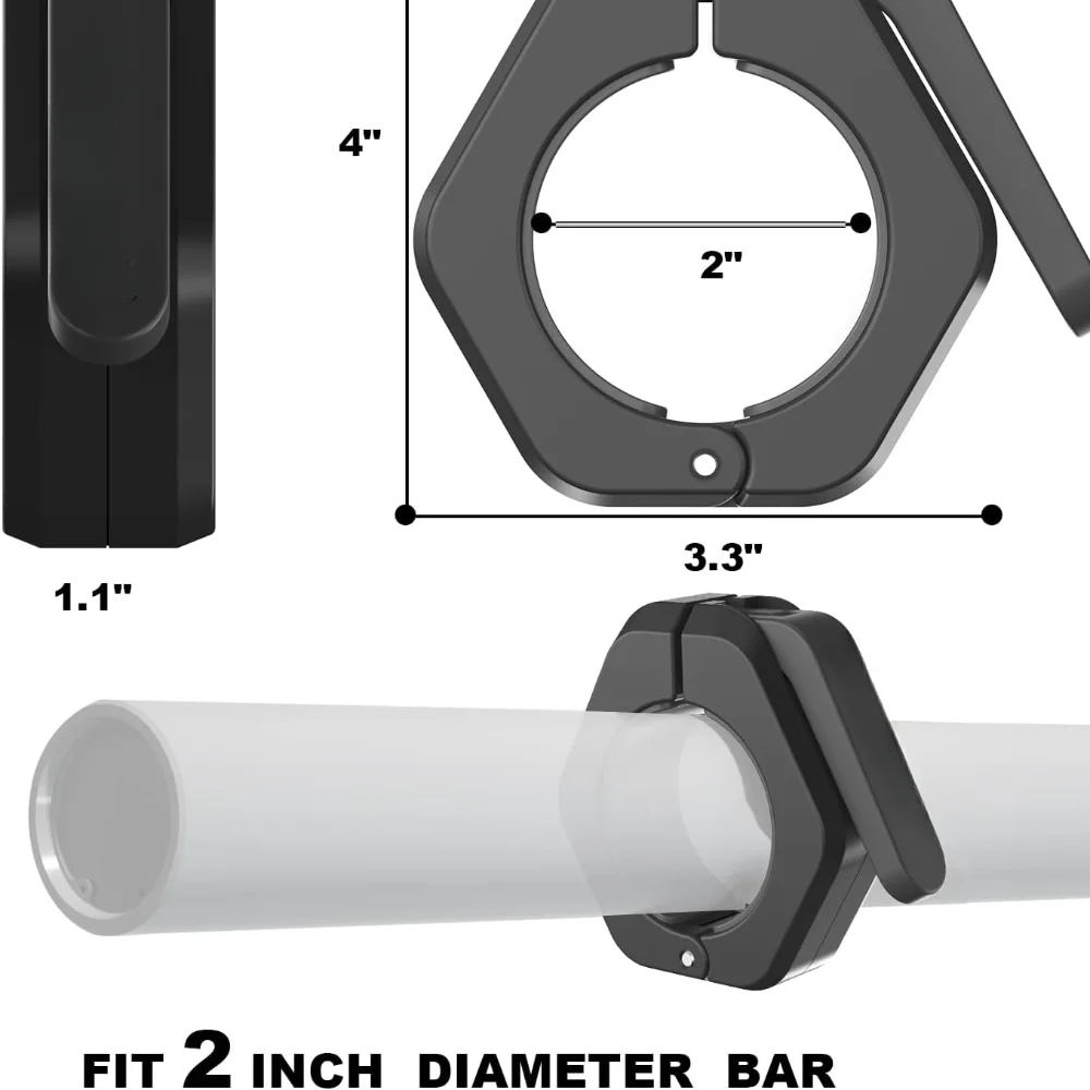 2 palec rychlý propuštění barbell svěrky  (pair)barbell klipů s anti zástrčka TPR úchop pro zajistit vzpírání deadlift silový trojboj